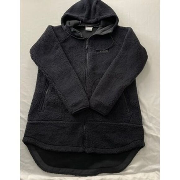 Columbia Jackets & Blazers - Columbia CSC Long Jacket Sherpa Fleece Hooded Full Zip Grey AL1238 XL
